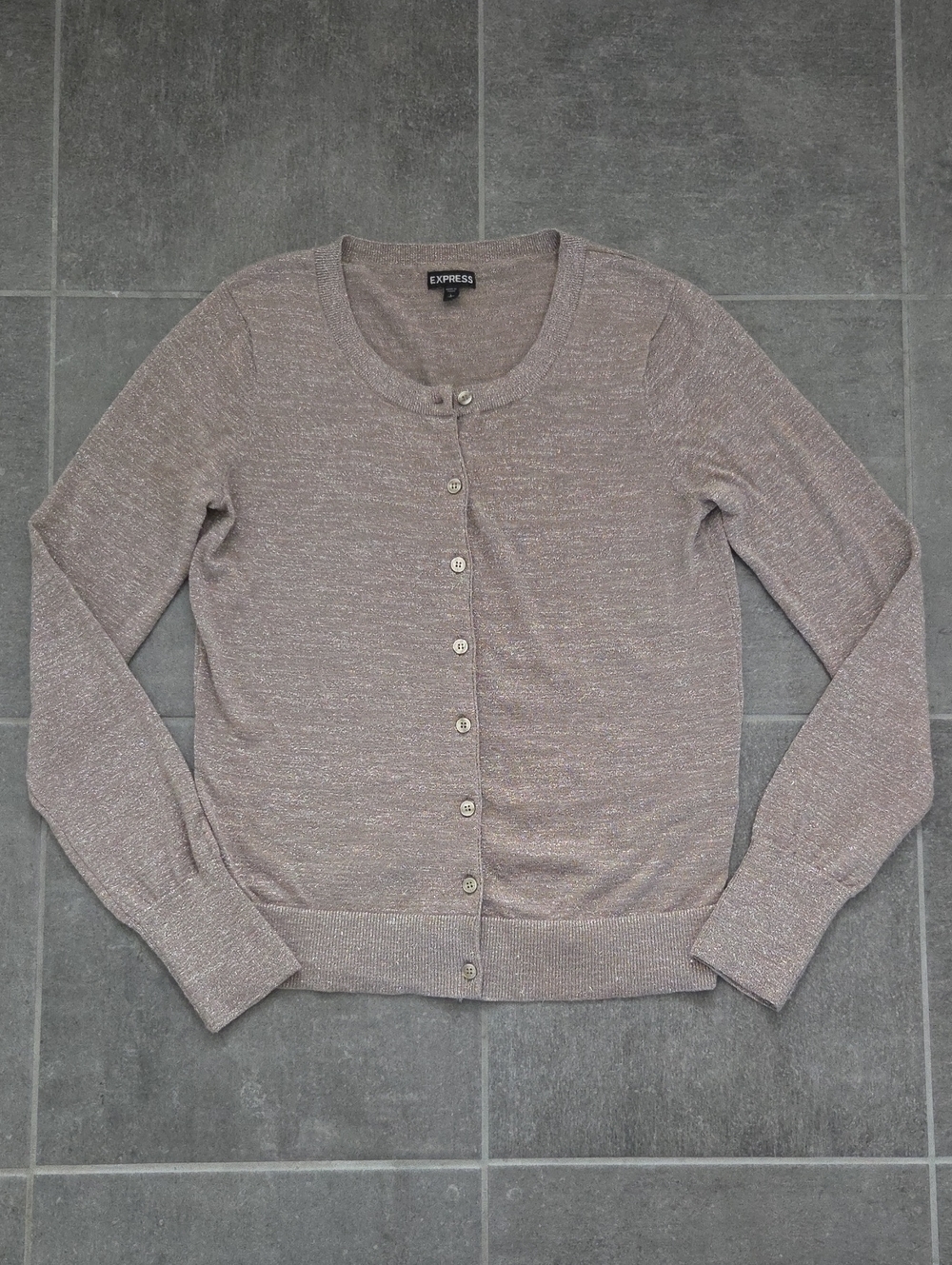 Express Women's Metallic Cardigan